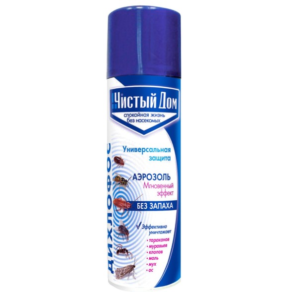  Дихлофос 150 мл Чистый Дом без запаха