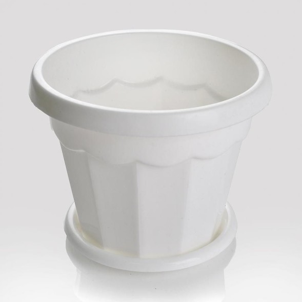  Горшок Гармония с поддоном 1,5 (белый)