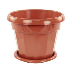 Горшок Гармония с поддоном 1,5 л (коричневый)